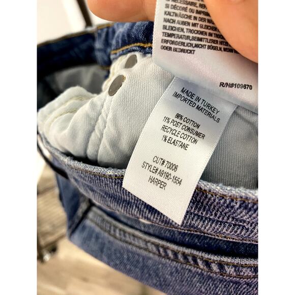 Agolde Harper Crop Straight Jeans size 26 - Picture 6 of 7